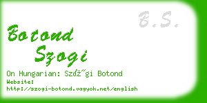 botond szogi business card